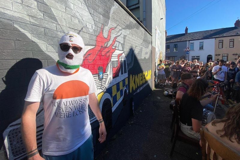 Irish language rap group defends controversial Belfast mural as “fine art”