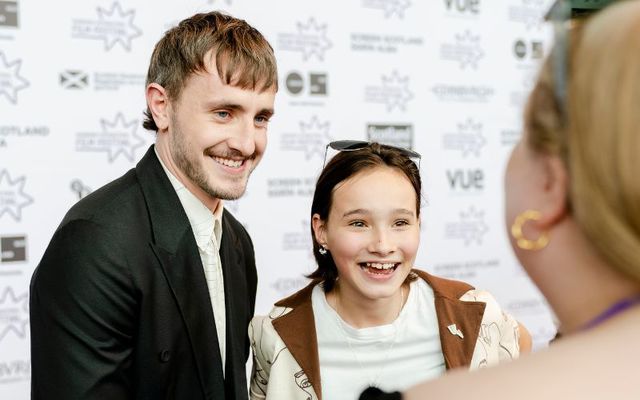 Paul Mescal and Frankie Corio attend the \"Aftersun\" Opening Gala at the Edinburgh International Film Festival at OMNI Centre on August 12, 2022, in Edinburgh, Scotland.