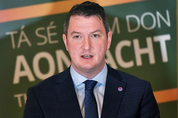 November 11, 2019: Sinn Féin\'s John Finucane in Belfast.