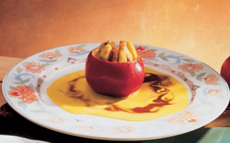A sweet adult treat! Armagh apples with Irish whiskey sauce