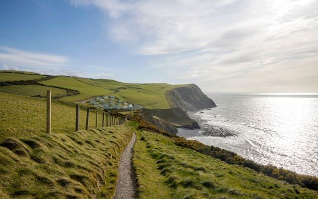 The Ceredigion coastline in Borth Wales, in March 2020. 