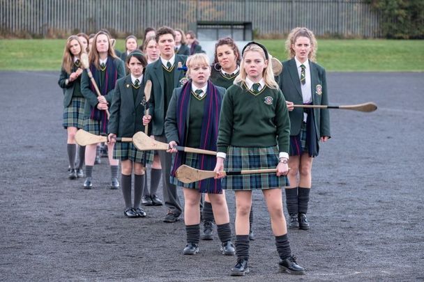 A production still from season two of \"Derry Girls.\" The show\'s final season has arrived onto US Netflix!