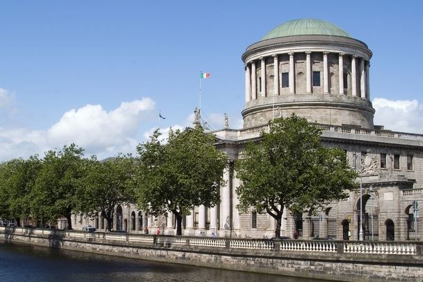 The Four Courts in Dublin, the principal seat of the Supreme Court, the Court of Appeal, the High Court, and the Dublin Circuit Court.