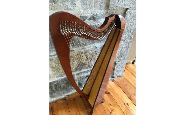 One of Sean Smyth\'s Holly Tree harps