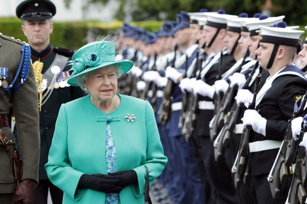 Queen Elizabeth II inspected the guard, during her historic first state to visit to Ireland in 2011. 