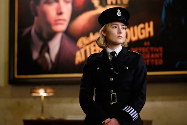 Saoirse Ronan in \"See How They Run.\"
