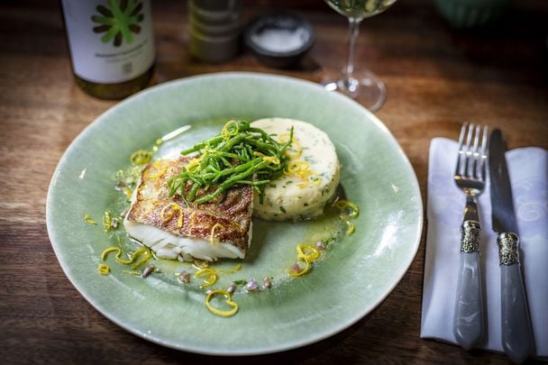 Sea louth: Signature fish dish.