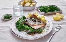 Irish haddock with butter, lemon and caper sauce recipe