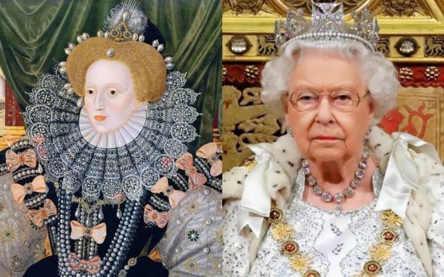 Queen Elizabeth I and Queen Elizabeth II.