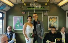 Love train: Irish bride and groom ride DART to their Dublin wedding