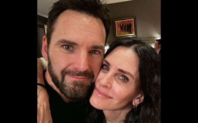 Courteney Cox and Johnny McDaid ring in \"GMT New Year\" in Ireland.