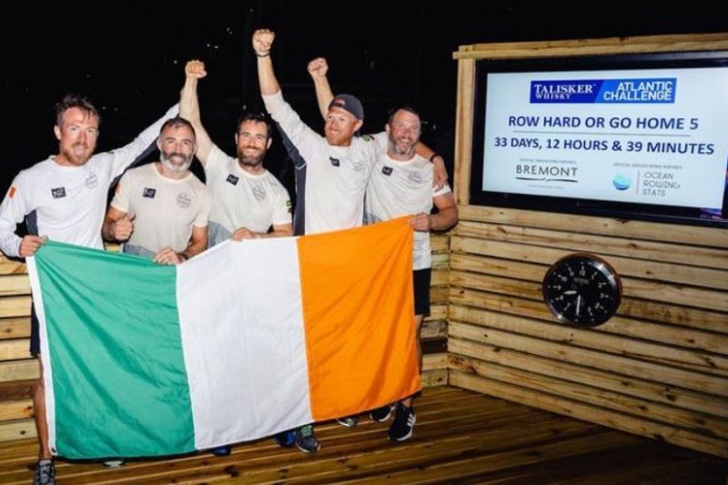 WATCH: Irish rowers set new world record for fastest Atlantic crossing