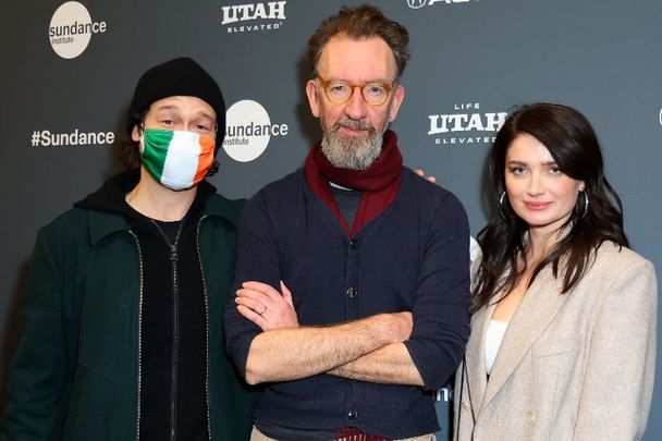 January 22, 2023: Joseph Gordon-Levitt, John Carney, and Eve Hewson attend the 2023 Sundance Film Festival \"Flora And Son\" Premiere at The Ray Theatre in Park City, Utah.