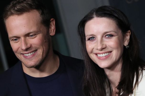 March 9, 2022: Sam Heughan and Caitríona Balfe attend the Season 6 Premiere of STARZ \"Outlander\" at The Wolf Theater at the Television Academy in North Hollywood, California.