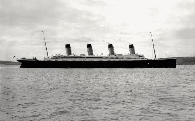 April 11, 1912: RMS Titanic pictured in Cobh Harbour, Co Cork.
