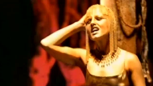 A still from The Cranberries video for \"Zombie\".