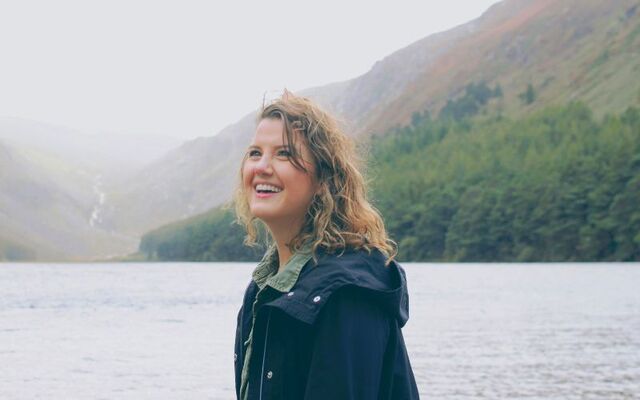 A woman in Glendalough, Co Wicklow.