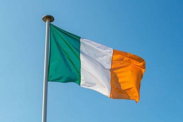 The Irish flag.
