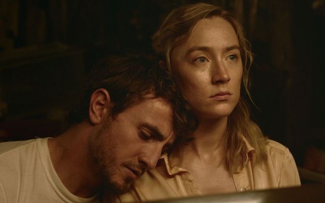 Paul Mescal and Saoirse Ronan in \"Foe.\"