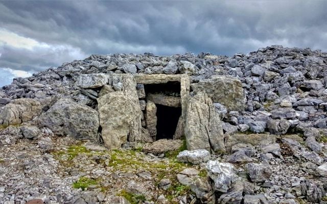 Ancient passage tomb at Carrowkeel, County Sligo.