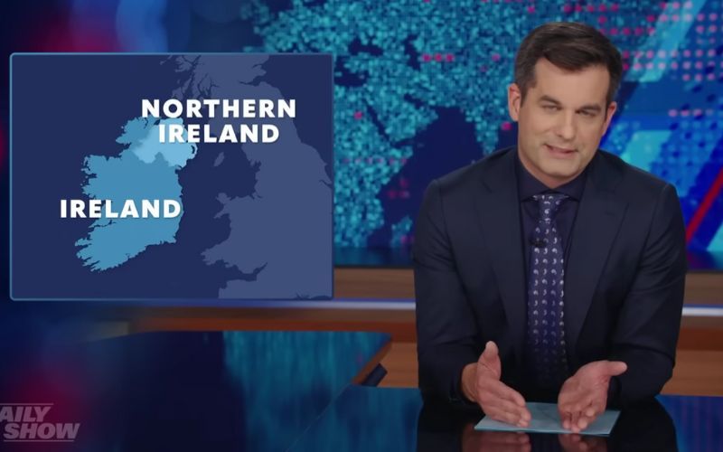 "Daily Show" mocks Britain for "making two Irelands"
