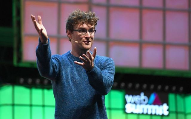 Paddy Cosgrave speaks at the 2018 Web Summit. 