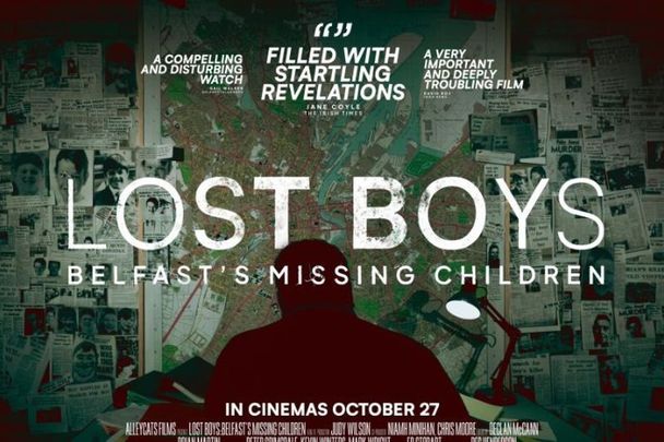 A poster for the new documentary \"Lost Boys: Belfast\'s Missing Children.\"