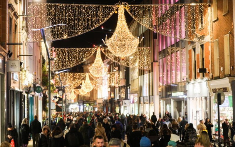 Christmas arrives in Dublin as Grafton Street's festive lights are switched on