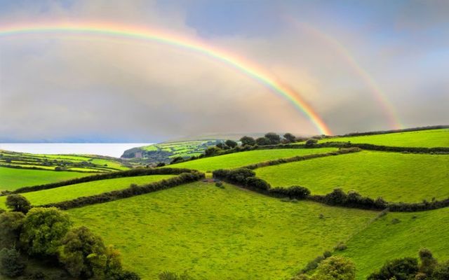 A rainbow over the Dingle Peninsula in Co Kerry.