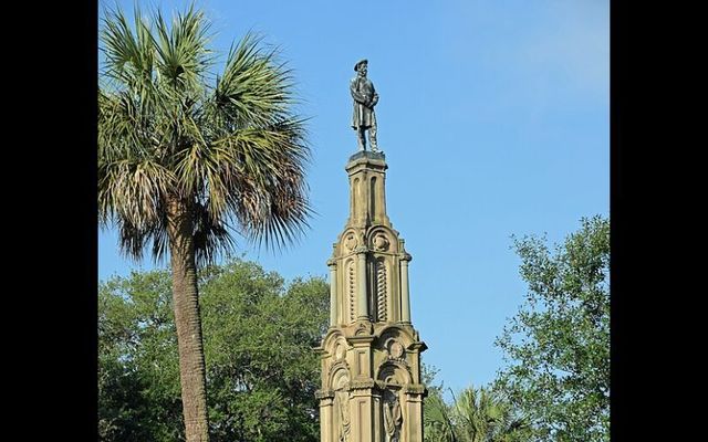 The Confederate Memorial in Forsyth Park, Savannah. 