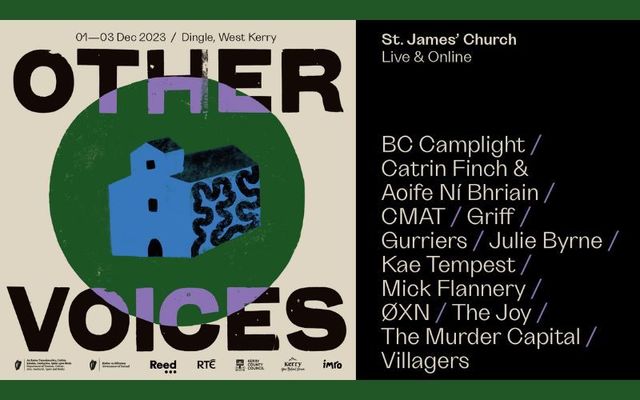 Other Voices returns to Dingle, Co Kerry from December 1 - December 3.