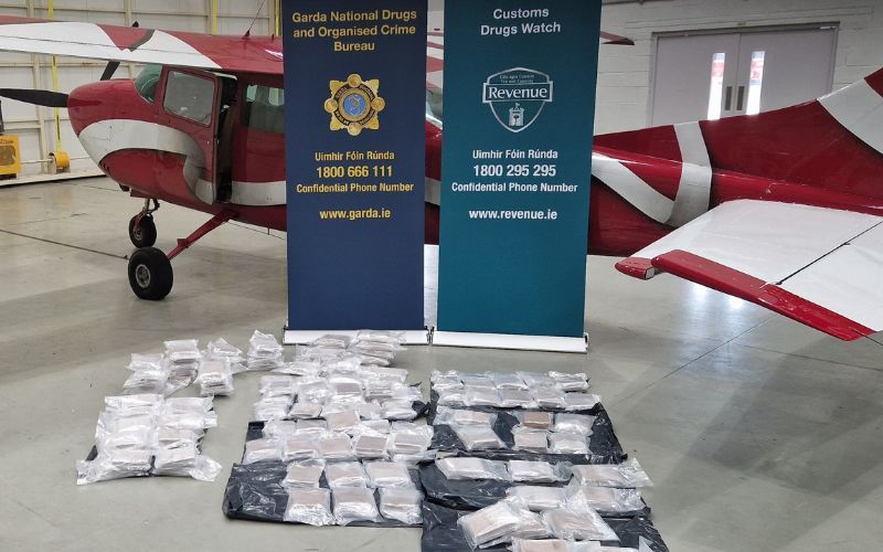Irish police seize more than €8 million worth of heroin at Weston Airport