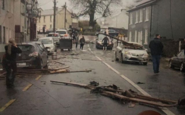 Devastation after tornado hits Leitrim.
