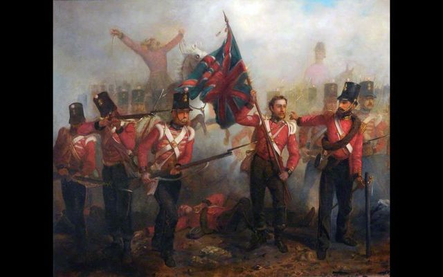 Sergeant Luke O\'Connor Winning the Victoria Cross at the Battle of Alma.