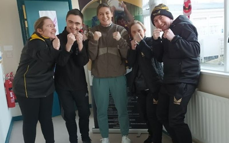 Katie Taylor pays surprise visit to Wicklow club for people with intellectual disabilities