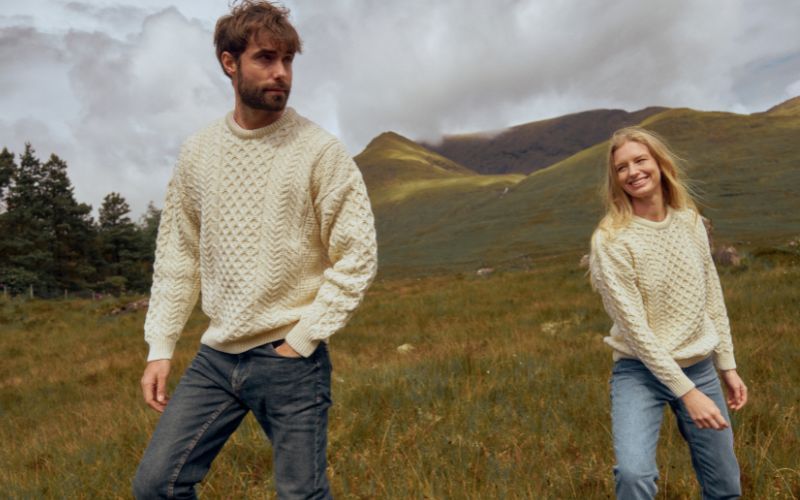 Aran Woollen Mills Cable Sweater