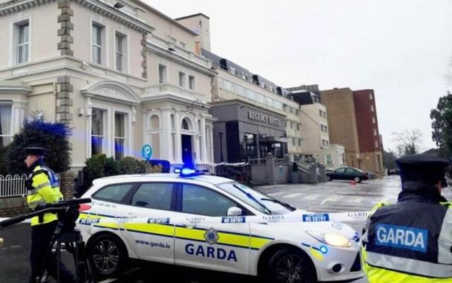 February 5, 2016: Regency Hotel shooting scene in Dublin. 