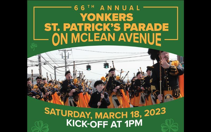 Yonkers St. Patrick's Day Parade 2023 sign up to march