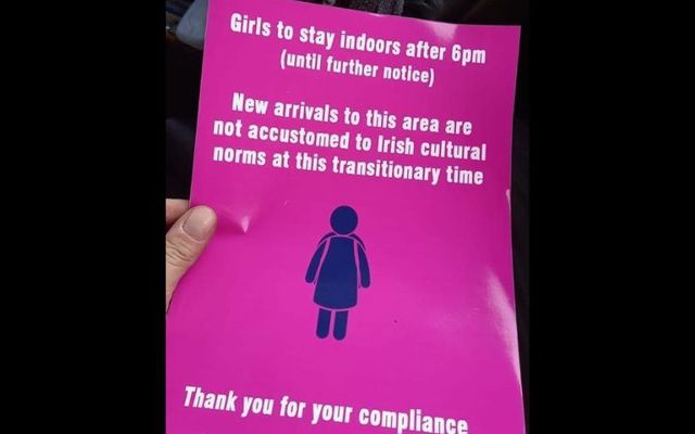 A poster claiming that girls must stay indoors after 6pm has been debunked.