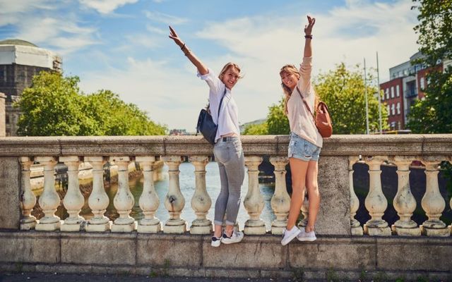 Tourists in Ireland, which has been named one of the safest places to travel in Europe.