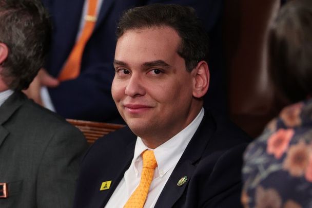 February 7, 2023: U.S. Rep. George Santos (R-NY) waits for President Joe Biden\'s State of the Union address during a joint meeting of Congress in the House Chamber of the U.S. Capitol in Washington, DC.