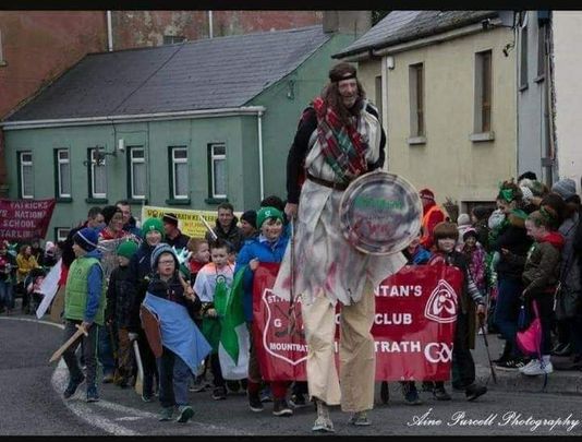 Mountrath GAA Club taking part in St Patrick Parade in Mountrath 