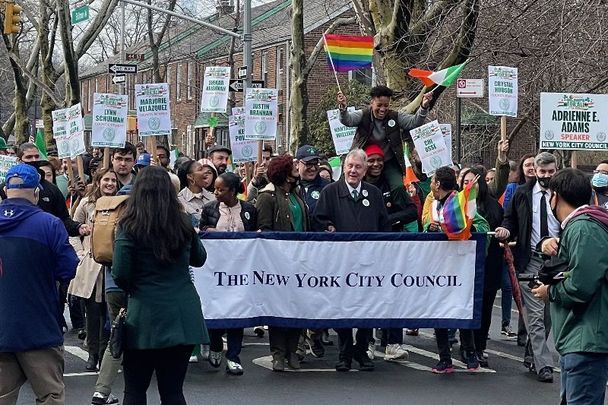 Scenes from a previous St. Pat\'s for All Parade in Queens.