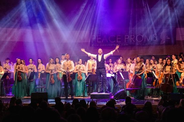 The Cross Border Orchestra of Ireland performing at the Waterfront Hall in Belfast.