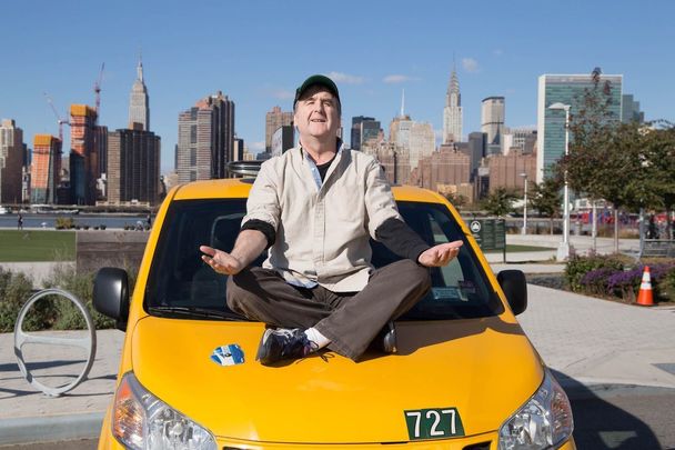 John McDonagh on his New York City cab.