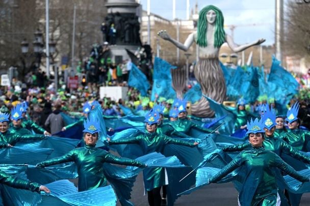 March 17, 2022: The Dublin St. Patrick\'s Day Parade.