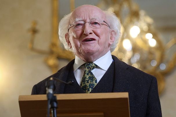 President of Ireland Michael D. Higgins delivers his 2023 St. Patrick\'s Day message.