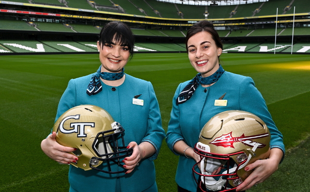 Aer Lingus College Football Classic welcomes Georgia Tech and Florida State University for their Aug 2024 fixture.