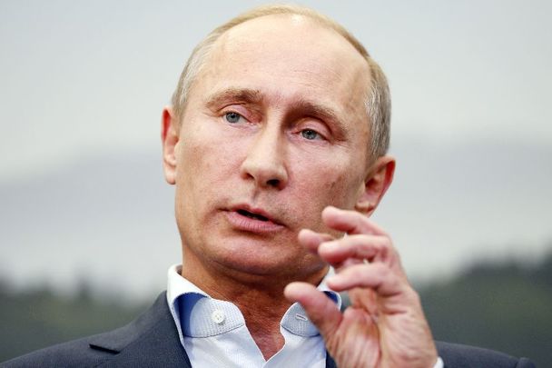 June 2013: Russian President Vladimir Putin speaks during a media conference after the G8 summit at the Lough Erne golf resort in Enniskillen, Co Fermanagh.
