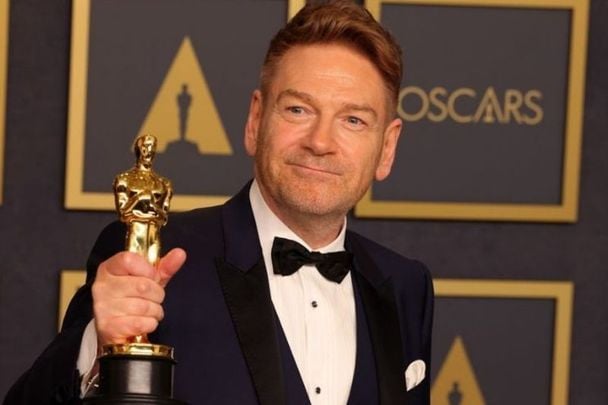 March 27, 2022: Kenneth Branagh winner of the Writing (Original Screenplay) award for ‘Belfast’ poses in the press room at the 94th Annual Academy Awards at Hollywood and Highland in Hollywood, California.